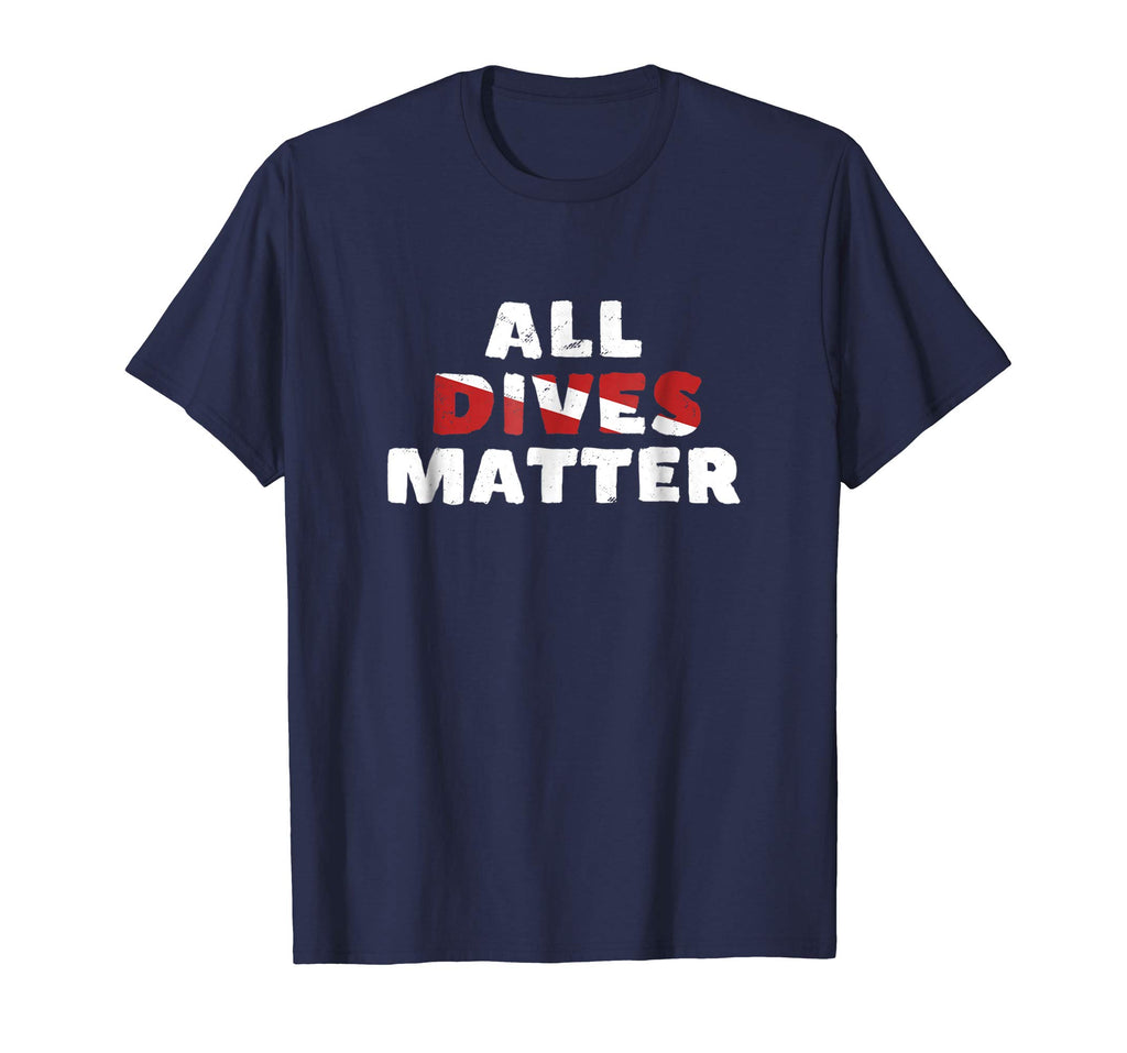 Scuba Diving T Shirt All Dives Matter Funny Diver Flag Shirt