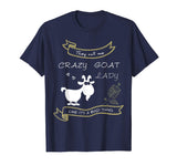Crazy Goat Lady Funny T-Shirt for Goat Lovers
