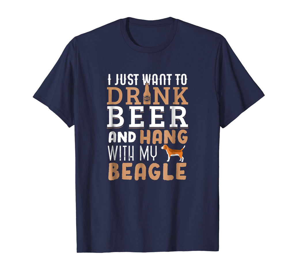 Beagle Dad Shirt Funny Father's Day Dog Lover Gift Beer
