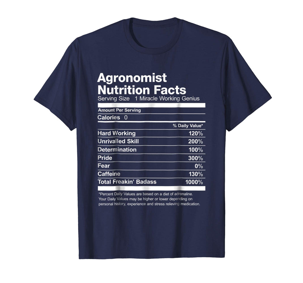 Agronomist Nutrition Facts Funny Gift T-Shirt