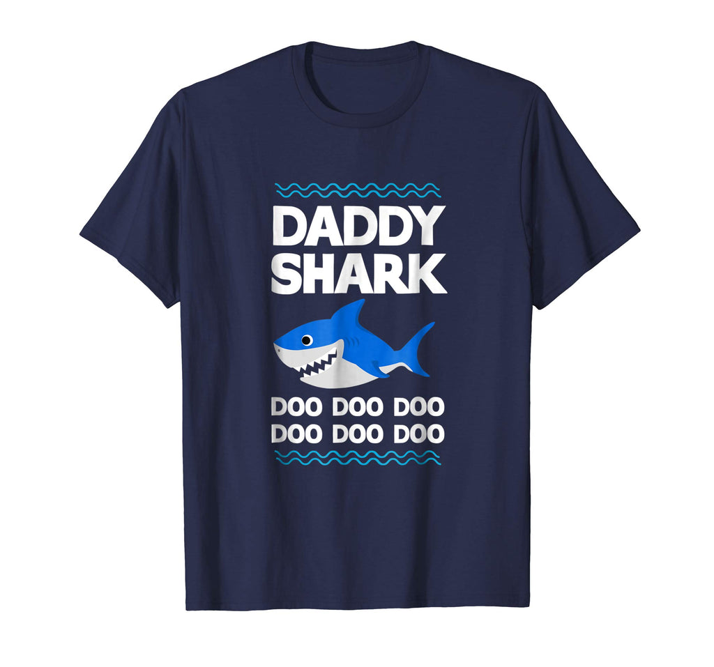 Daddy Shark T-Shirt Doo Doo Funny Baby Mommy Kids Video Tee
