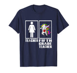 Funny Unicorn Dabbing Fifth Grade Teachers TShirt Gifts