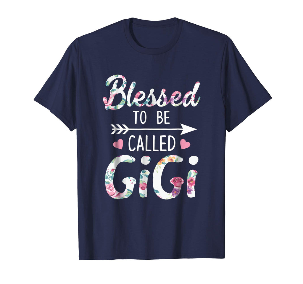 Blessed To Be Called Gigi Floral Grandma Funny T-Shirt