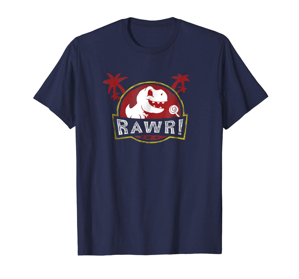 Jurassic Age Rawr Funny Cute Dinosaur Chasing Lollipop Shirt