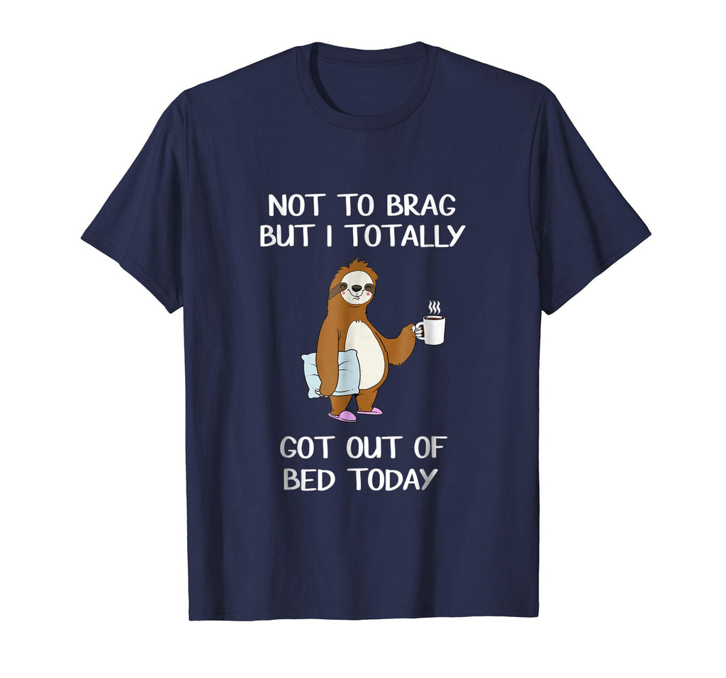 Funny Sloth T-Shirt Sleepy Pajama T Shirt Got Out Of Bed Tee