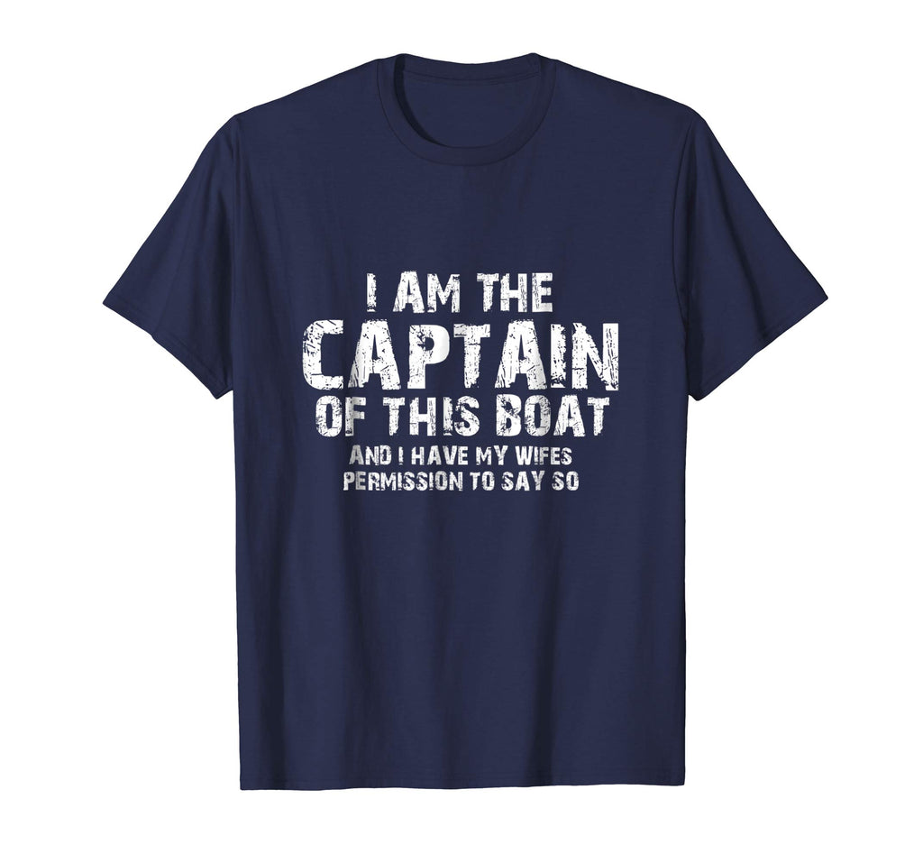 Funny Boat Sailing T Shirt I Am The Captain Of This Boat