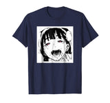 Ahegao T-Shirt Anime Funny Tee Hentai Cartoon Shirt