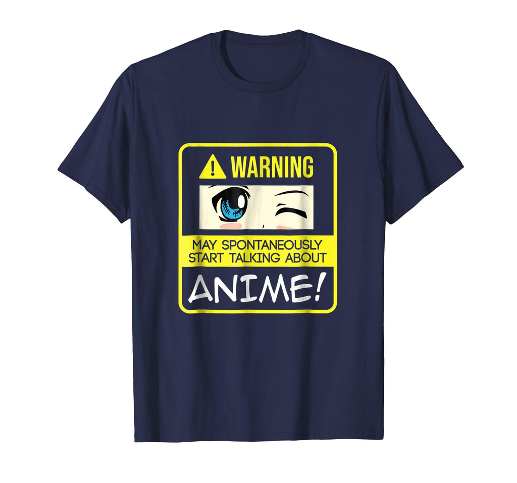 Anime Manga Fan Shirt Funny Kawaii Warning Anime Talking