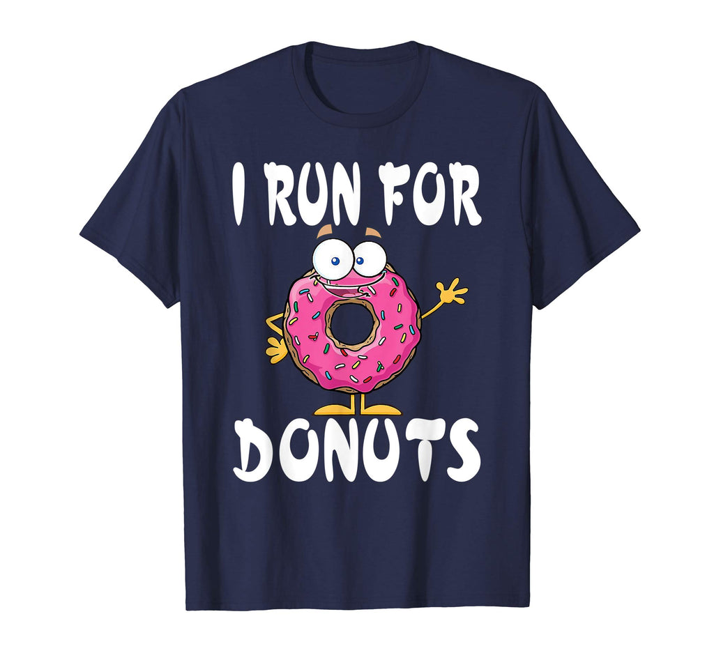 Funny Running Donut T-Shirt - Run for Donuts Runners Tee