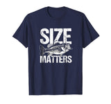 Funny Size Fishing Matters T-Shirt Bass Love Fish Tee Gift