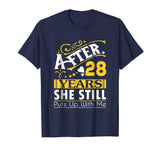 28th Wedding Anniversary Gift Funny T-Shirt for Husband