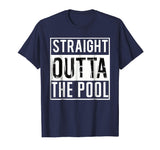 Straight Outta the Pool Swim Shirt Funny Swimming T-Shirt