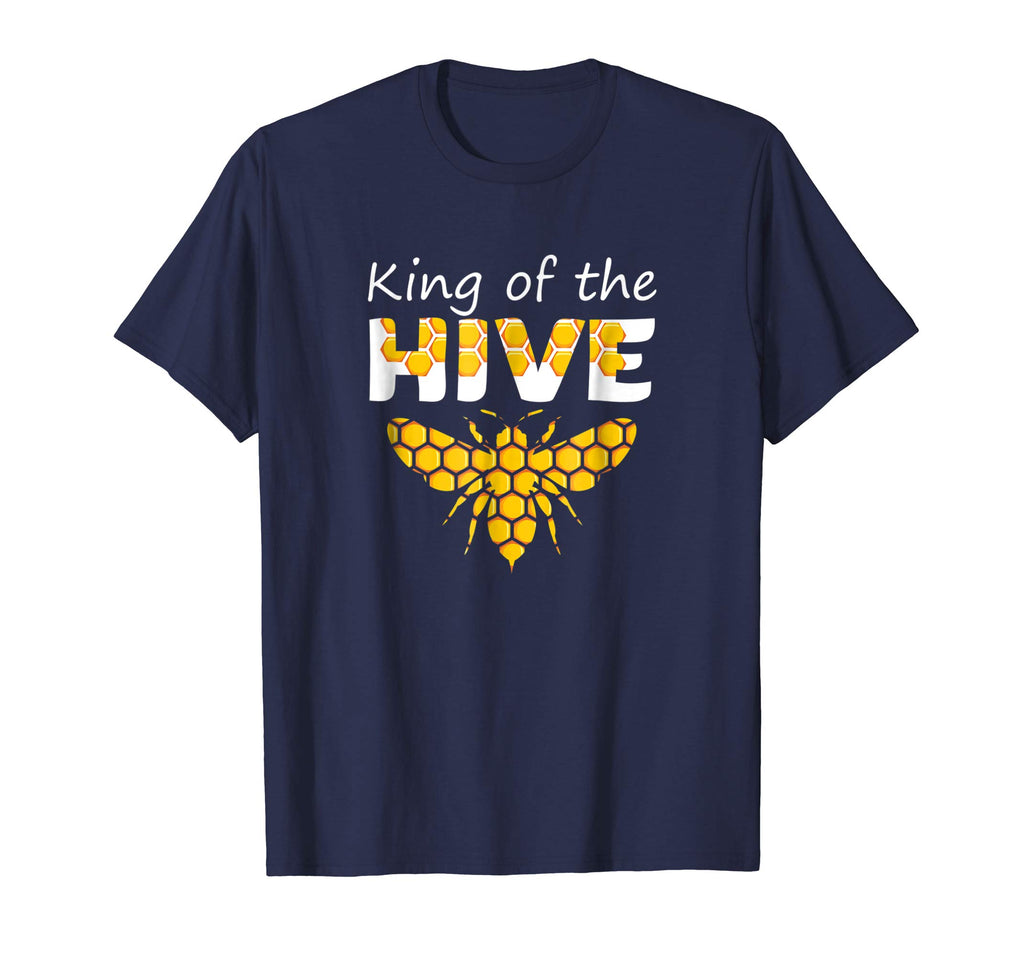 Beekeeping King of The Hive Tshirt Beekeeper Bee Funny Gifts