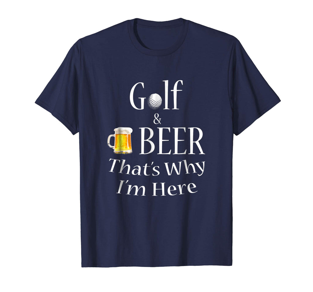 Golf and Beer Joke Dad T-Shirt Funny Fathers Day Gift