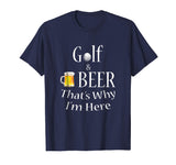 Golf and Beer Joke Dad T-Shirt Funny Fathers Day Gift