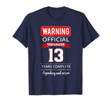 13th Birthday T Shirt Cool and Funny For Girls And Boys