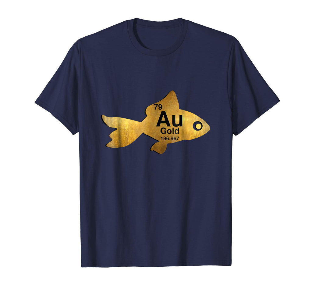 Au Gold Goldfish Periodic Element Funny Graphic Tshirt