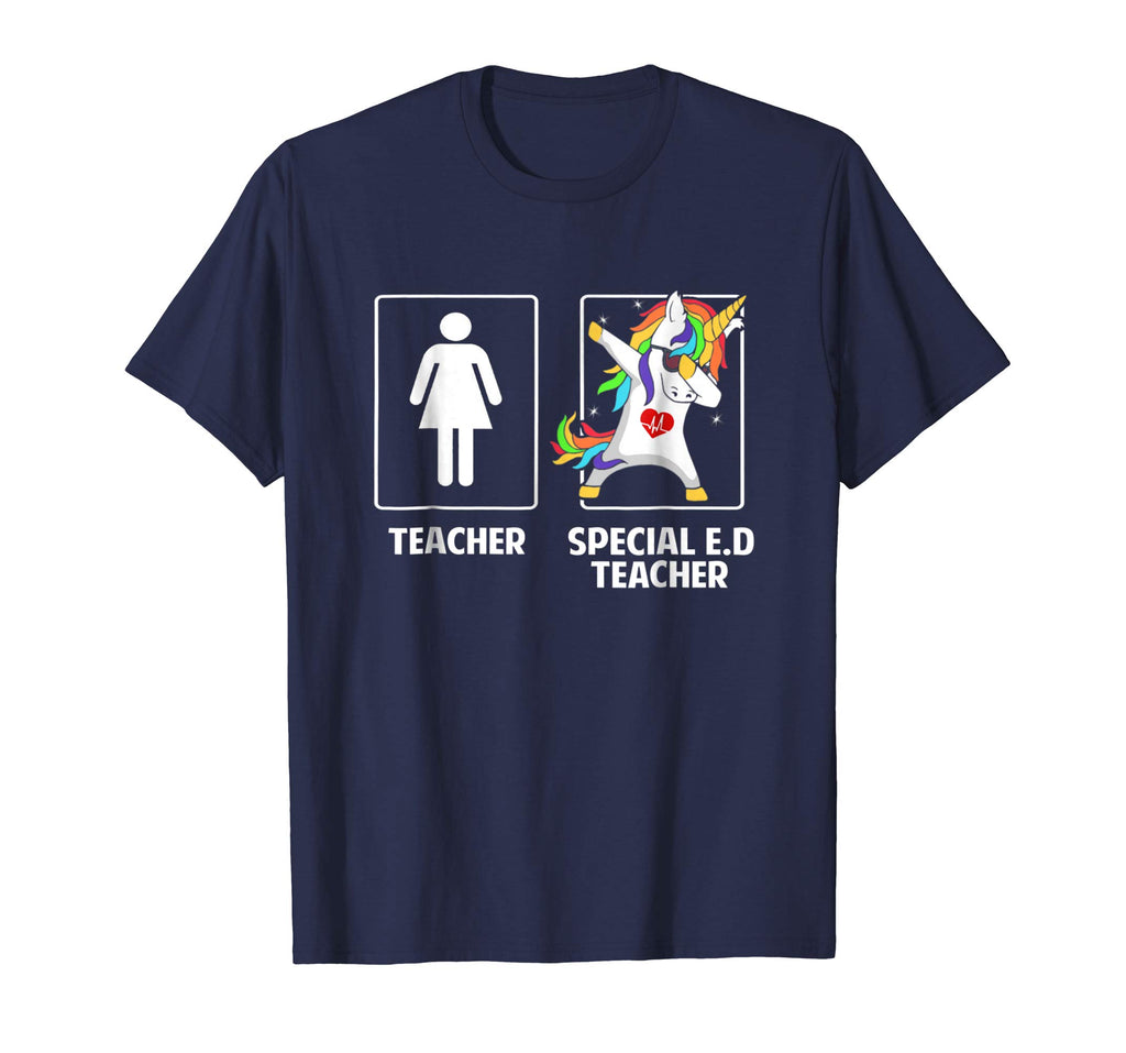 Special Education Teacher Unicorn Dabbing Funny T Shirt Gift