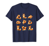 Yogi Fox Doing Yoga Exercise Funny Meditation T-Shirt