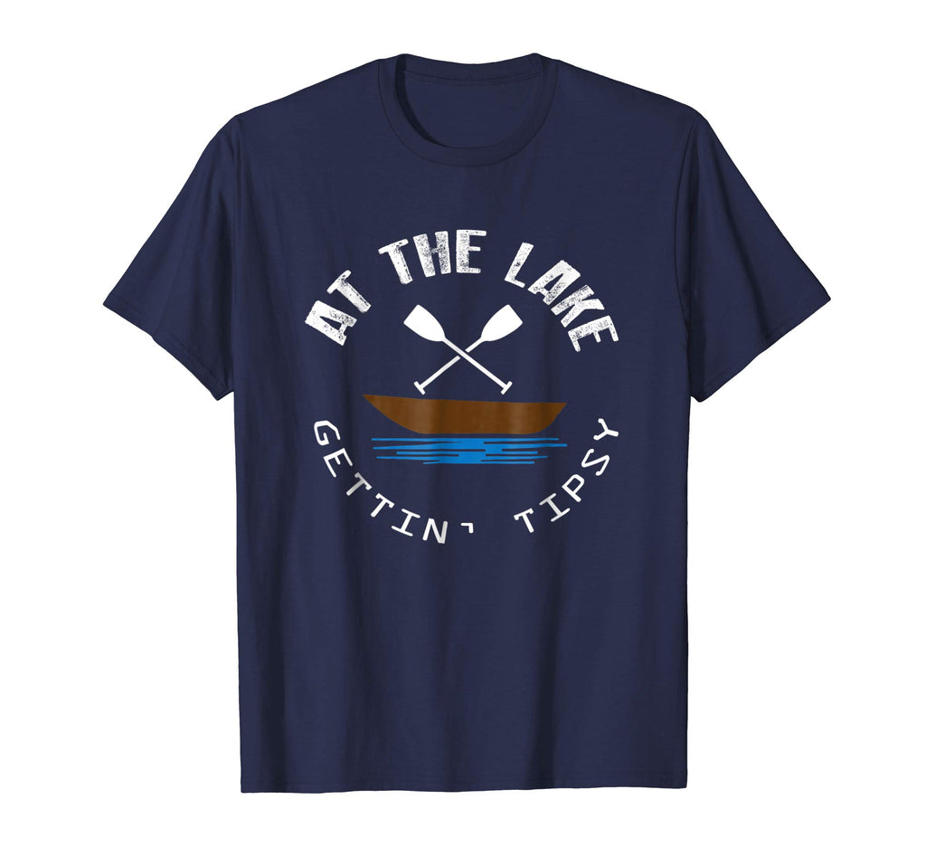 At The Lake Getting Tipsy Funny Boat Drinking T-Shirt