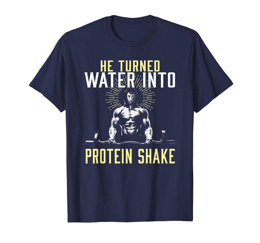 Muscle Weight Lifting Jesus Christian Funny Workout T-Shirt