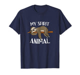 My Spirit Animal Funny Sloth T-shirt Lazy Napping Gift Tee