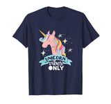 Funny Unicorn Vibes Only T-shirt With Rainbow Sparkles