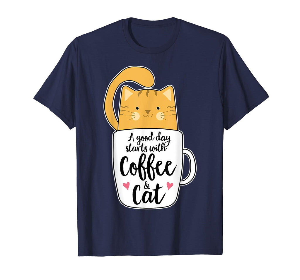 Funny Orange Cat Coffee Mug Tshirt Cat Lover Gifts
