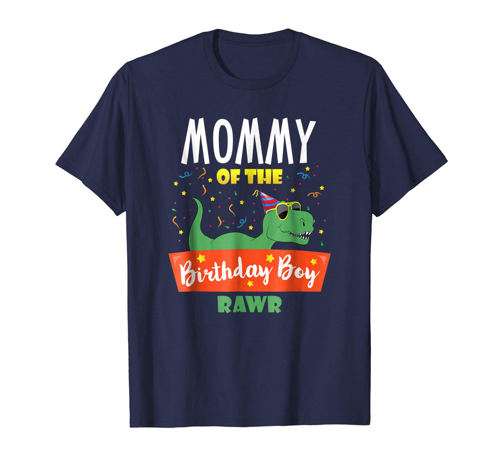 Mommy of the Birthday Boy Shirt Dinosaur Raptor Funny TShirt