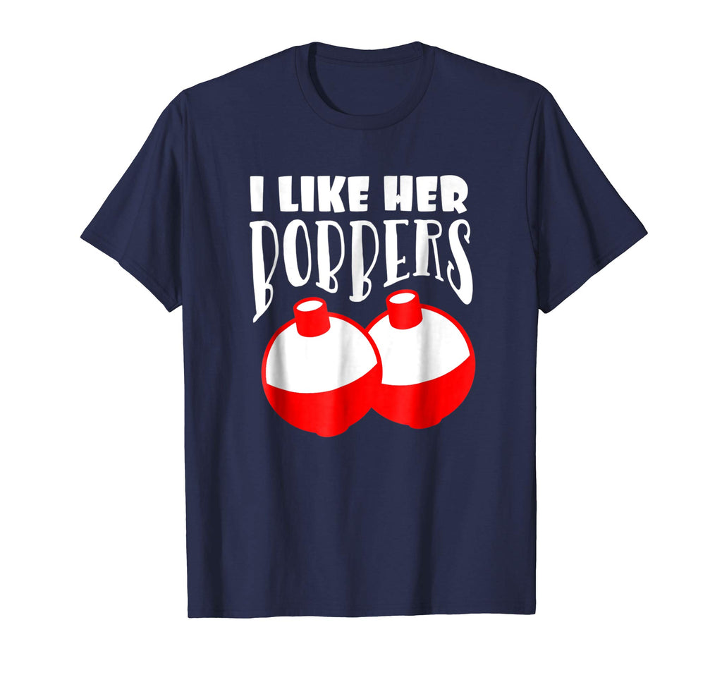 Men's I Like Her Bobbers T-Shirt Funny Fishing Couples Gifts