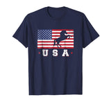 American Flag Horse T-Shirt Patriotic Funny 4th Of July USA