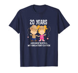 20th Wedding Anniversary Gift Funny Mens Fishing T-shirt