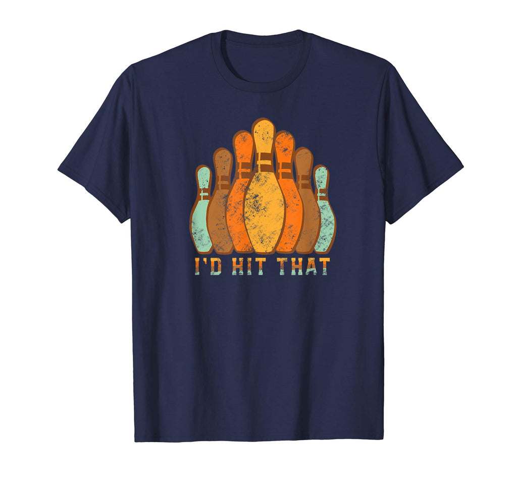 I'd Hit That Funny Bowling T Shirt Vintage Bowler's Gift