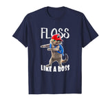 Funny Graphic T Shirt Flossing School Cat Floss like a Boss