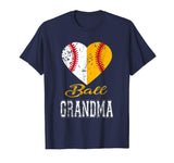 Funny Baseball Mom Shirt Ball Grandma Softball Gifts Women
