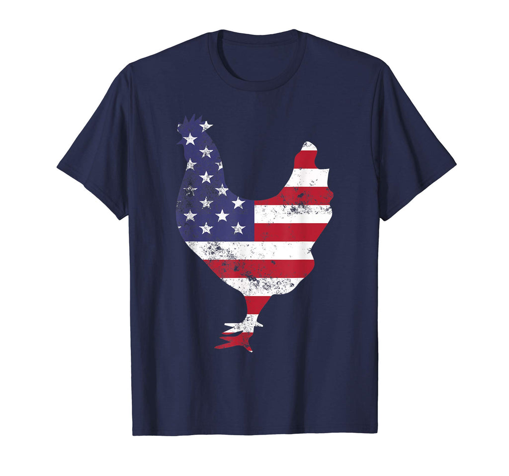 American Flag Chicken TShirts- Funny chicken shirt