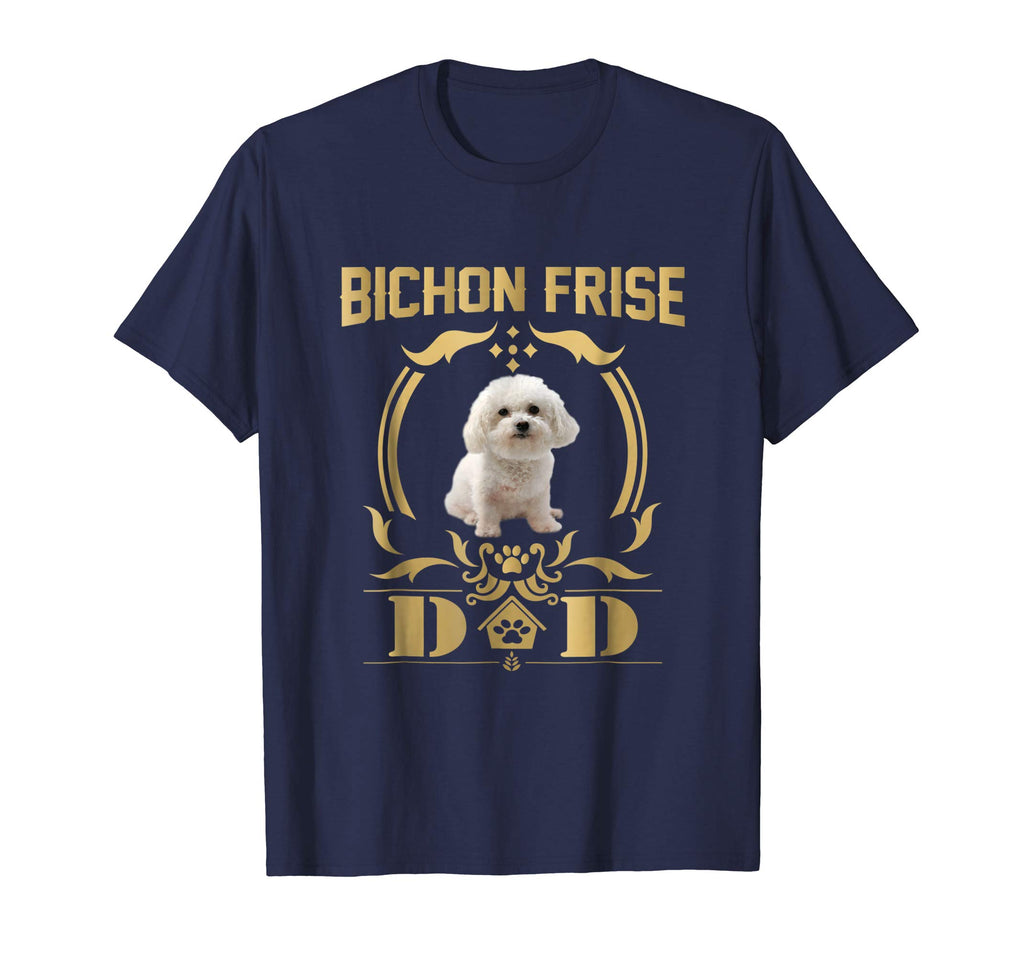 Bichon Frise Dad Funny Shirt - Father's Day Gift Tee