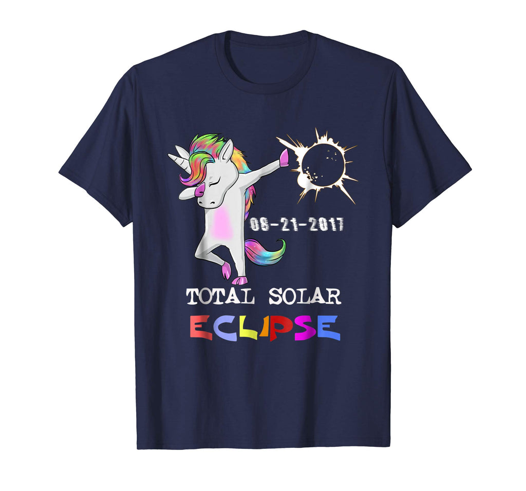August 21 Solar Total Eclipse Funny Dabbing Unicorn T shirt