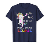 August 21 Solar Total Eclipse Funny Dabbing Unicorn T shirt