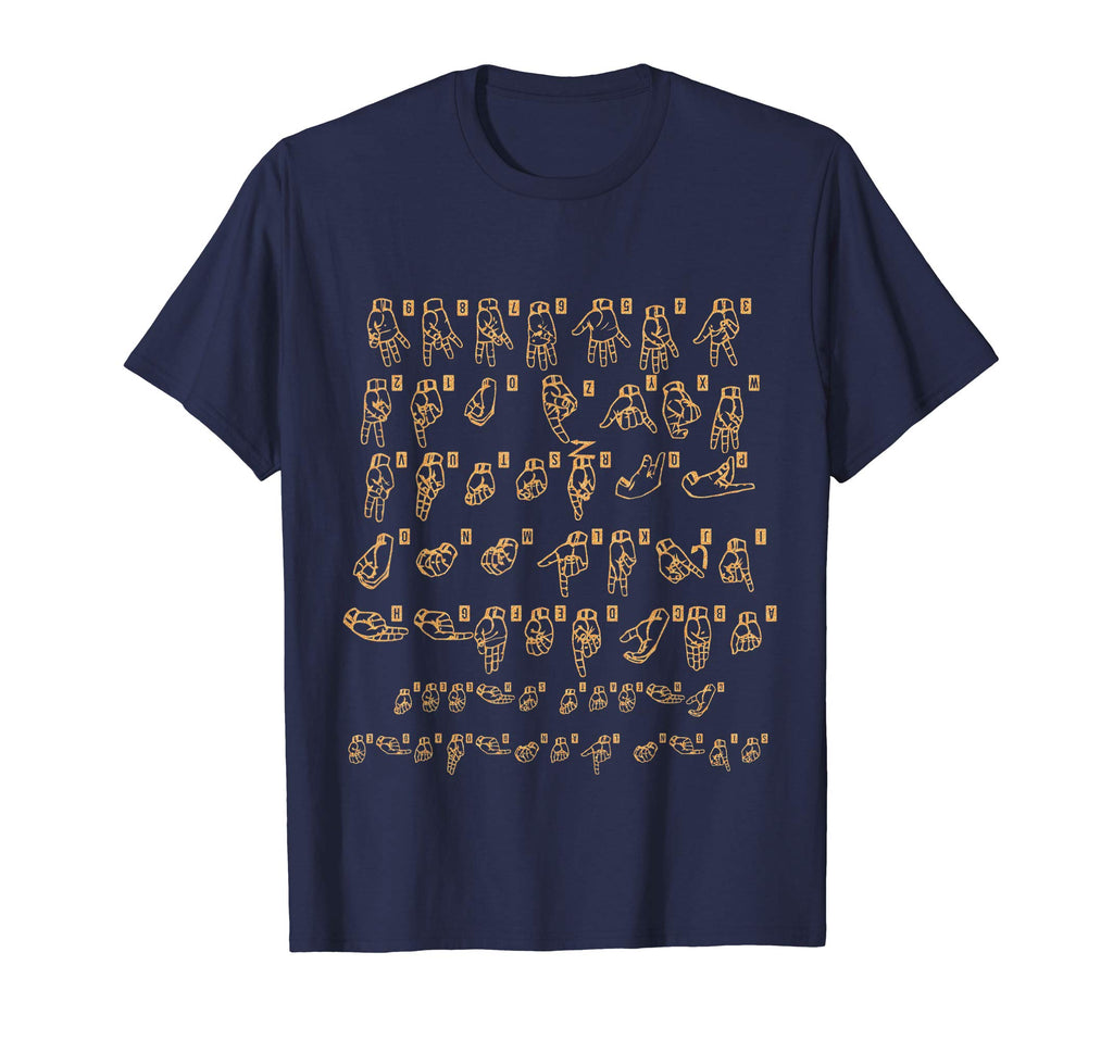 American Sign Language Cheat Sheet T shirt funny gift idea