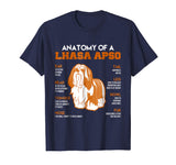 Anatomy Of A Lhasa Apso Dogs T Shirt Funny Gift