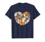 Valentines Day Cat T shirt Heart Funny Kitty Kitten T-shirt