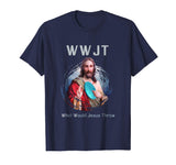 &quot;What Would Jesus Throw&quot; Funny Disc Golf T Shirt Men &amp; Women