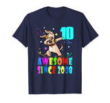 Awesome Since 2008- Funny 10th Birthday Shirt Girl Boy