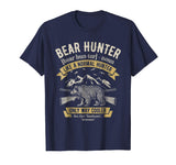 Bear Hunter T shirt Vintage Hunting Funny Hunters Definition