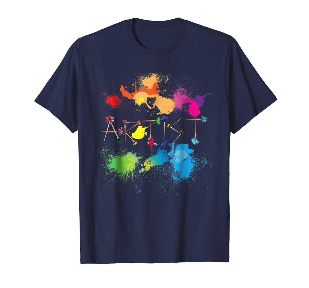 Artist Messy Painters Funny Paint Splatter Art T-shirt