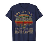 Dragonfly Sing Me A Song Retro Vintage Sunset Funny TShirt