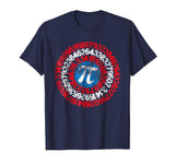 Captain Pi Superhero Shield Funny Math Pi Day T-Shirt
