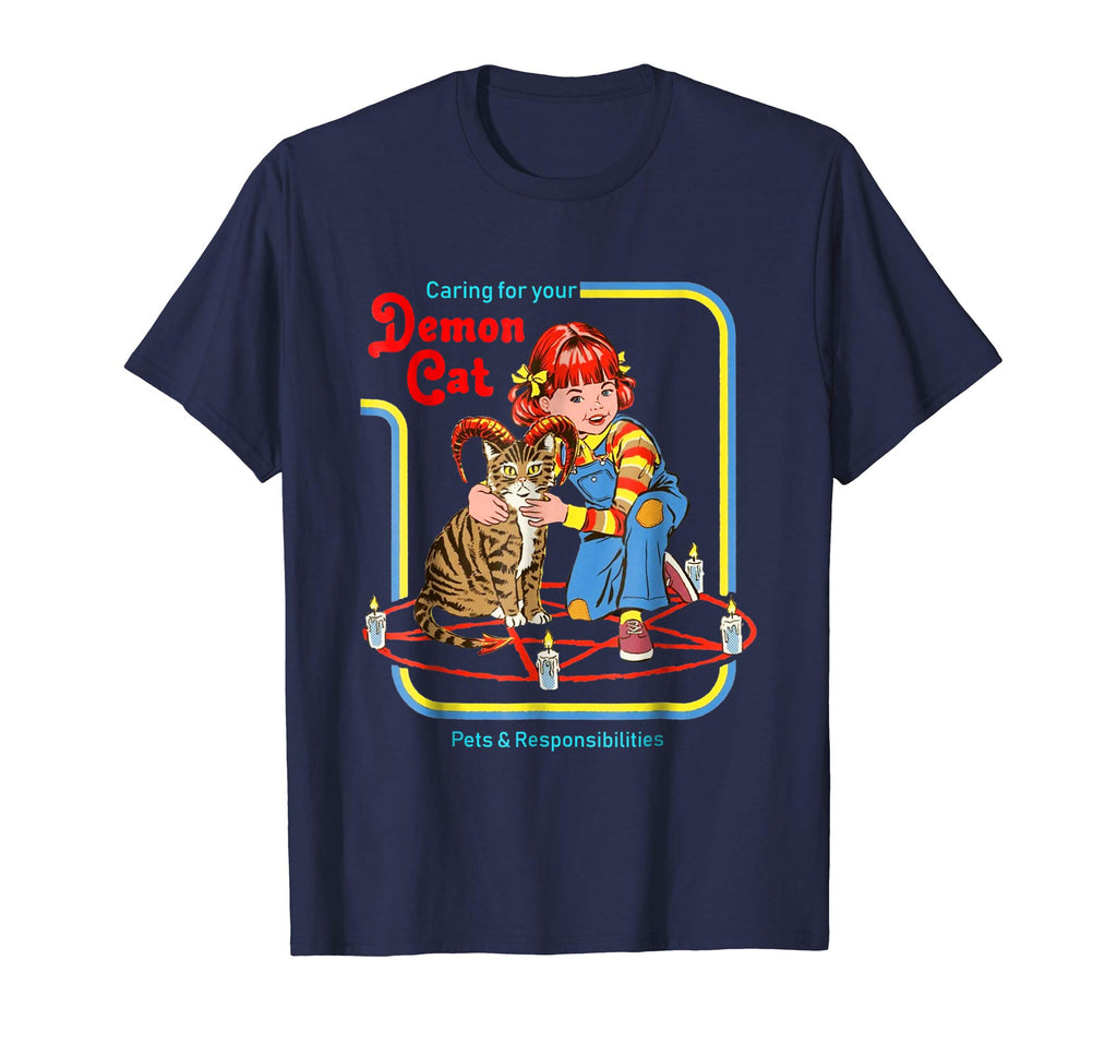 Funny-Caring-for-your-Demon-Cat-t-shirt pet