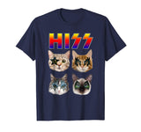 Hiss Funny Cats Kittens Rock Rockin T-shirt Gift Tee Pun